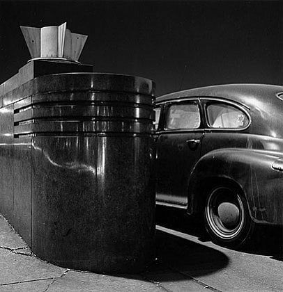 Wayne Sorce, Monroe Street Bridge, Chicago IL, 1970, vintage gelatin silver print, 9 1/2 x 9 1/2 inches