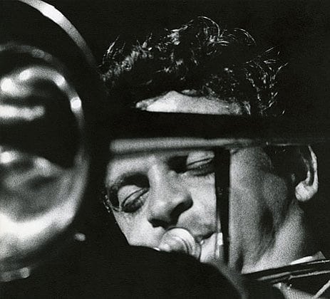 Ave Pildas, Maynard Ferguson, 1962, vintage gelatin silver print, 10 1/2 x 11 1/2 inches