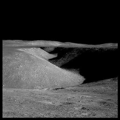 072, Hadley Rille: 80 Miles Long, 1 Mile Wide  and 1000 Feet Deep, Apollo 15, July 26-August 7, 1971, digital c-print, 24.5 x 24.5 inches