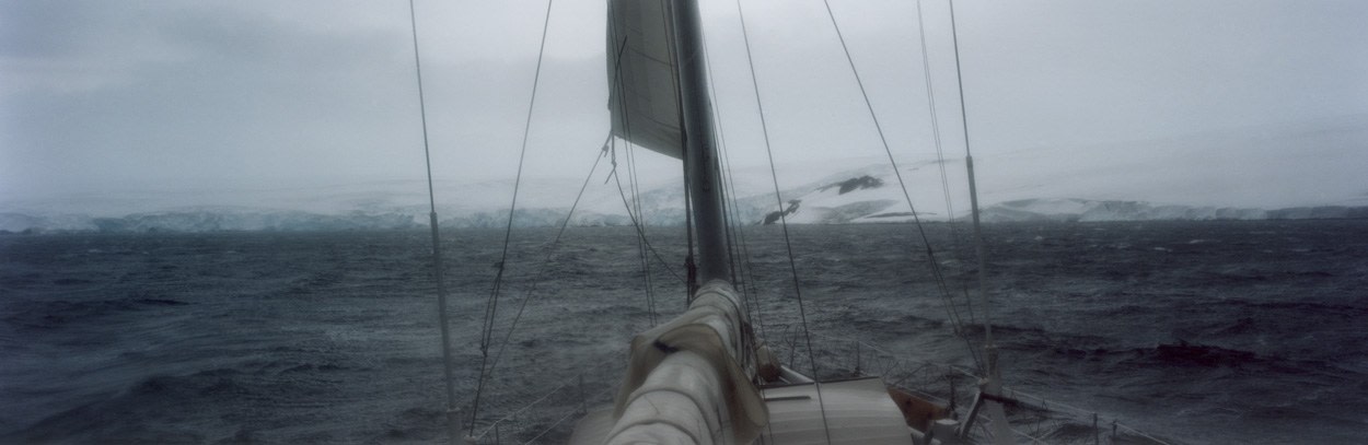 Yacht, &quot;Warbaby&quot;, Maxwell Bay, King George Island, South Shetland Islands, Antarctica 