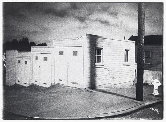 17th Street Garages, San Francisco, CA, 1976, vintage gelatin silver print (Itek print), 18 x 24 inches
