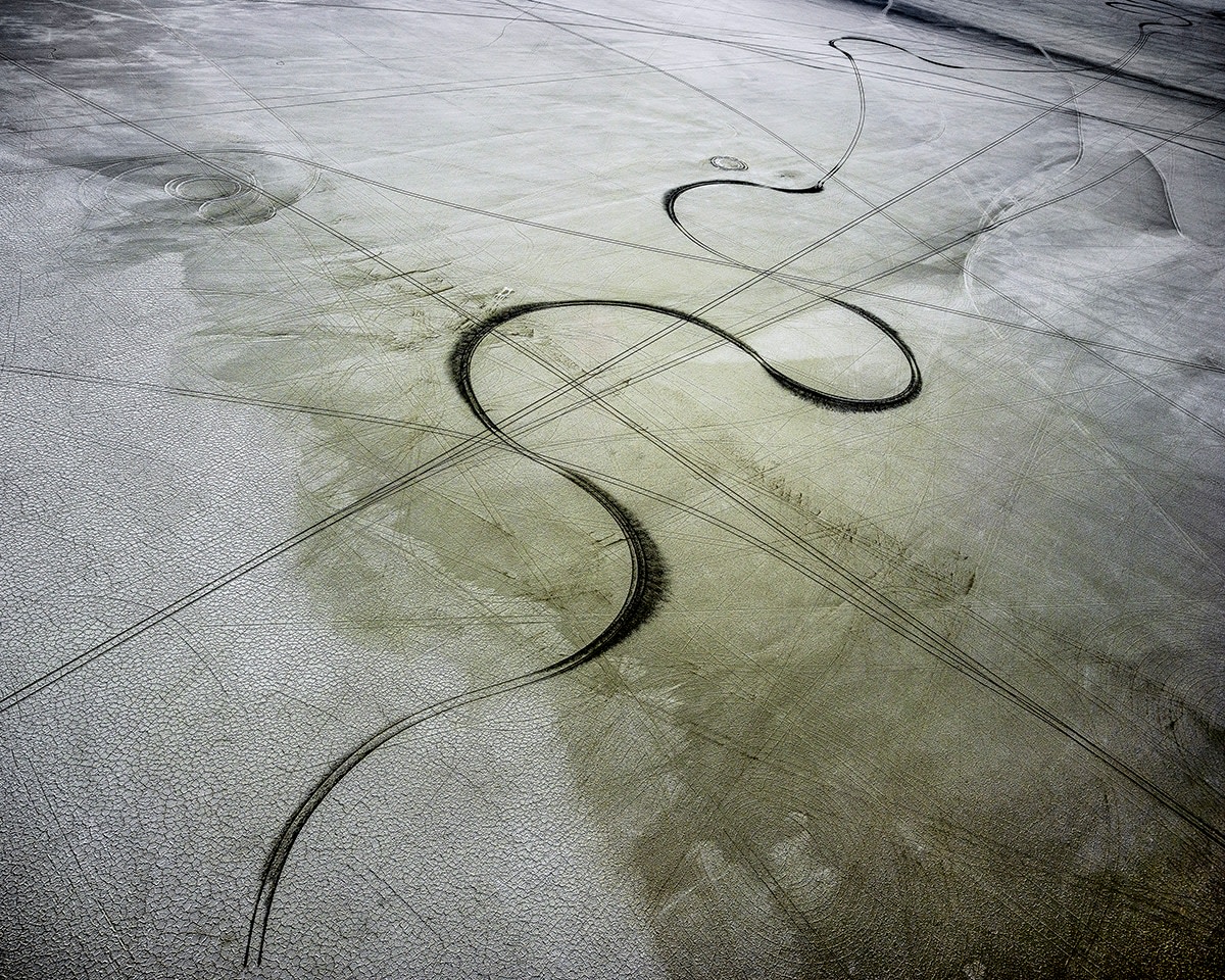 Michael Light, Salt Track Looking Northwest, Pleistocene Lake Bonneville, Wendover, Utah