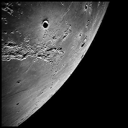 025, The Ocean of Storms and the Known Sea, Apollo 16, April 16-27, 1972, digital c-print, 39.5 x 39.5 inches