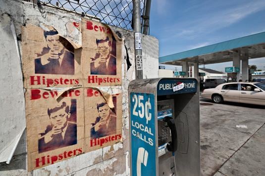 JFK and Payphone , Los Angeles, California, 2011