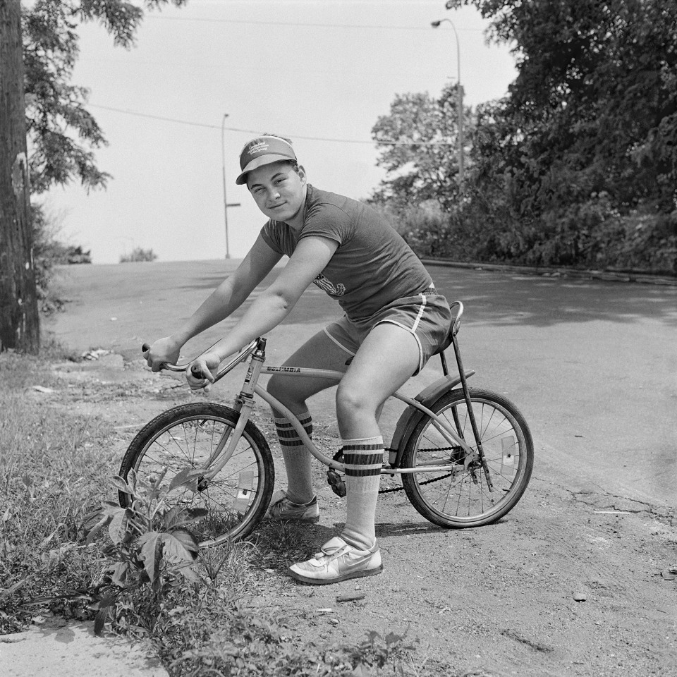 Boy Leaning over a Bike, 1983-84
