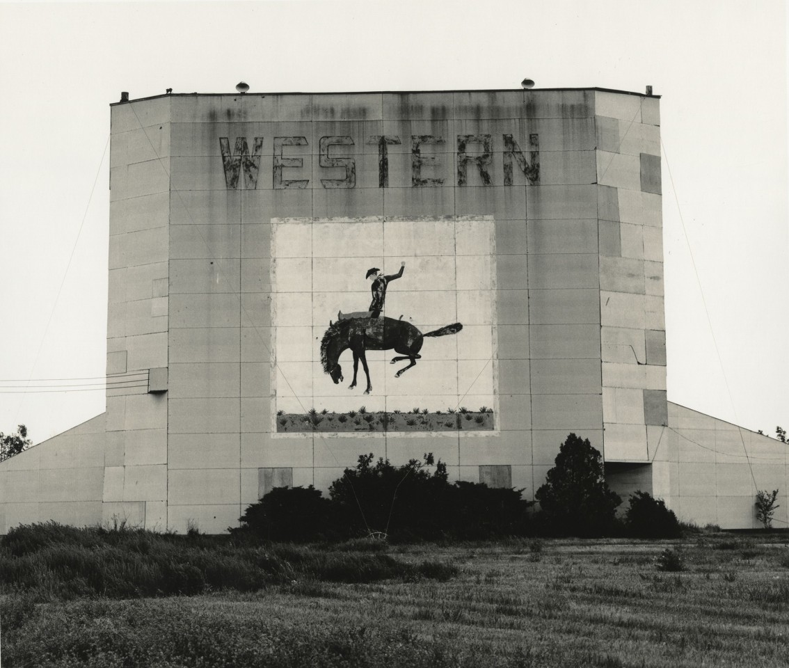 Drive-in Theater, Highway I-90, Chamberlain, South Dakota, 1973