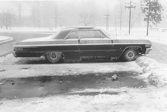Elaine Mayes Car in Snow, Massachusetts