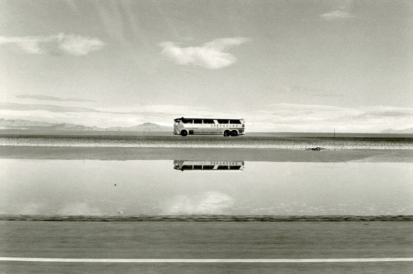 Elaine Mayes, Utah, Greyhound, from the series Autolandscapes