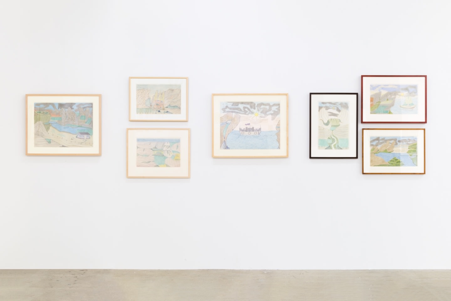 Installation view of Joseph Elmer Yoakum, Venus Over Manhattan, New York, 2019