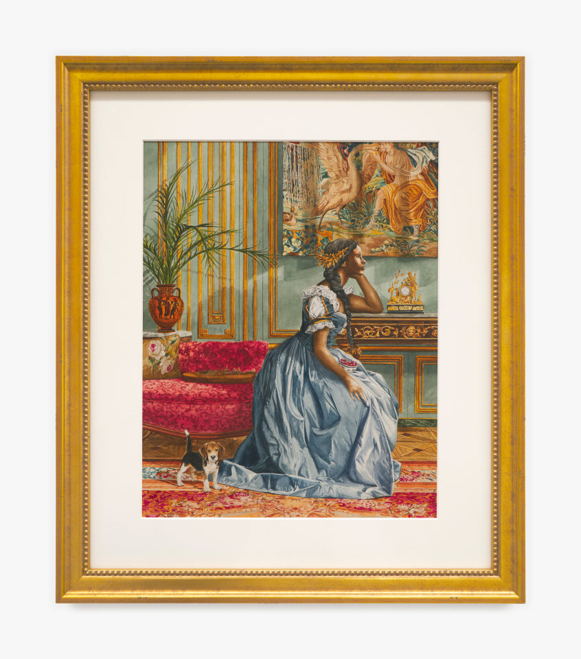 Work on paper by Elizabeth Colomba titled Antiope from 2024