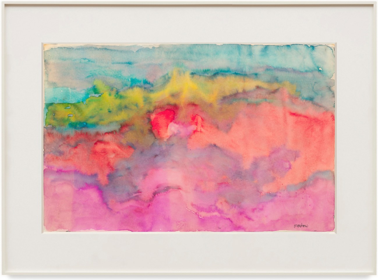 Untitled watercolor on paper by Richard Mayhew