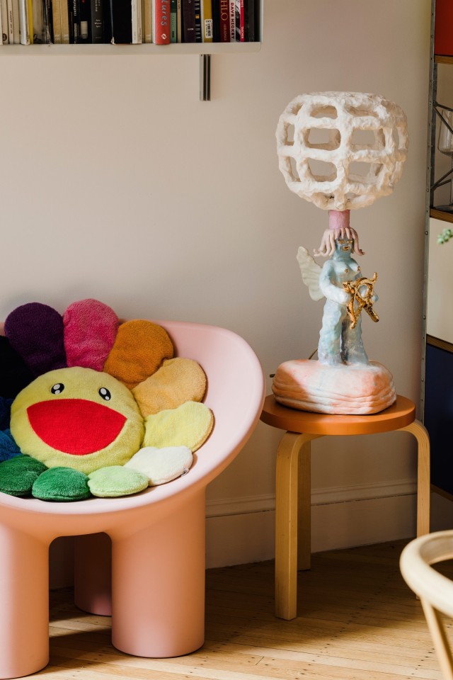 Katie Stout, Angel Lamp, Brooklyn home of Ethan Cook, Max Burkhalter photo