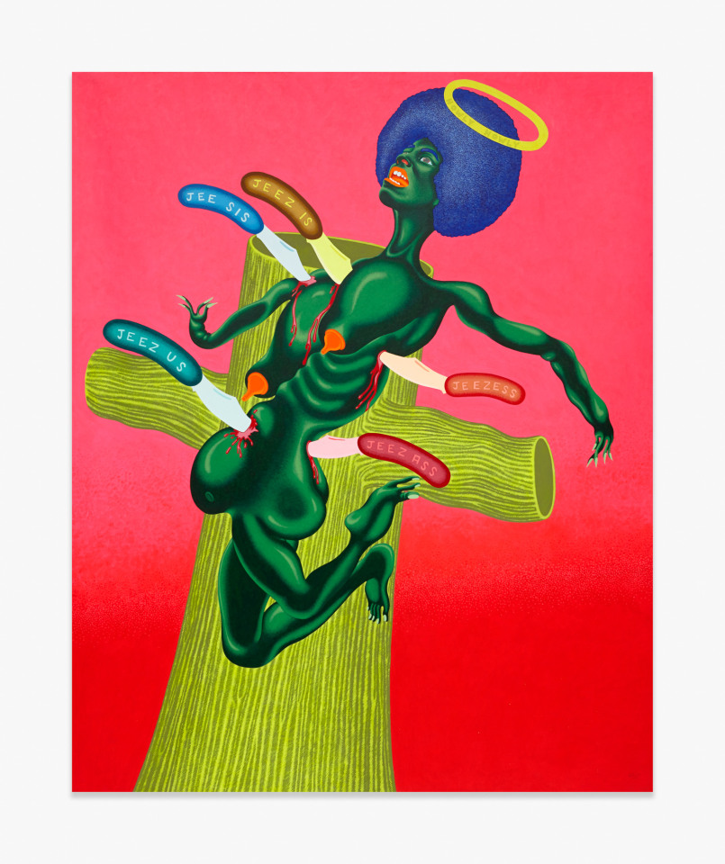 Peter Saul Crucifixion of Angela Davis