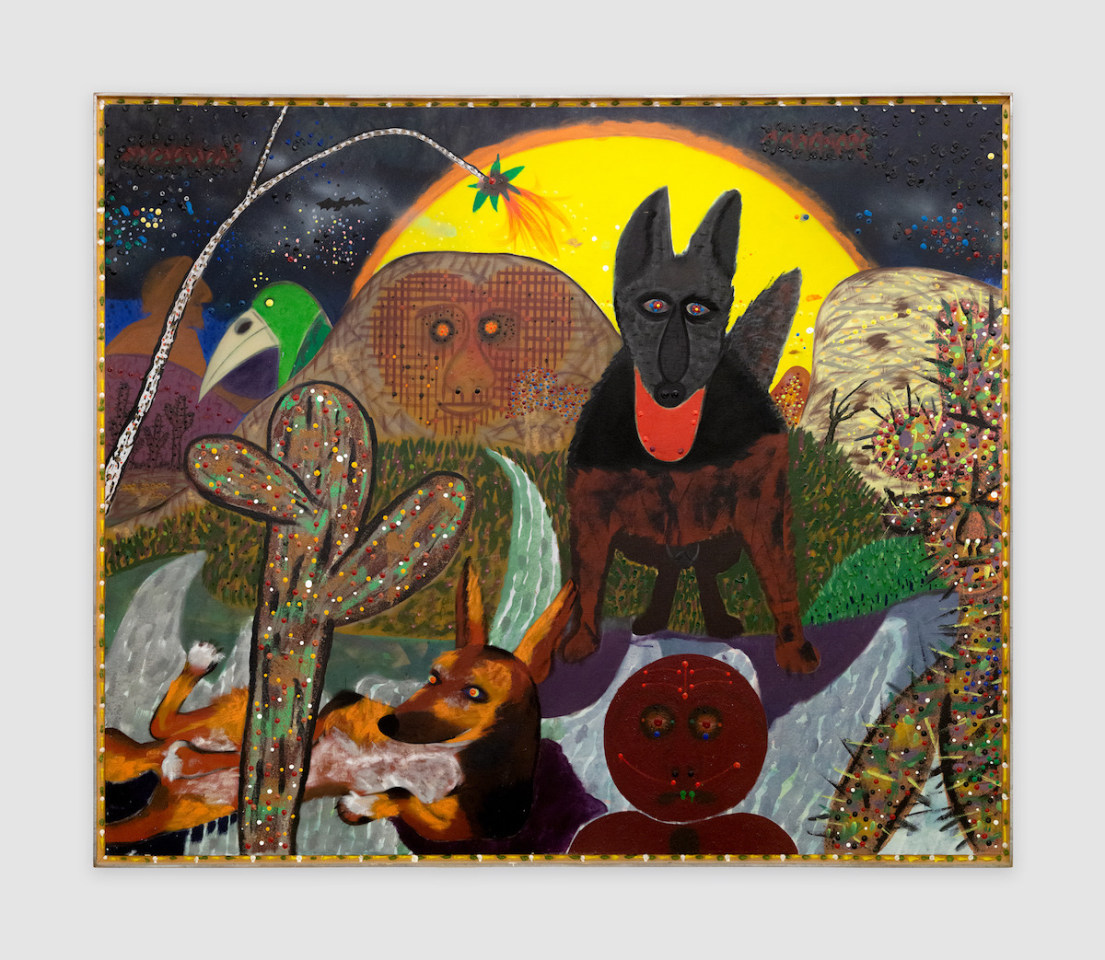 Painting by Roy De Forest titled Baja Nights