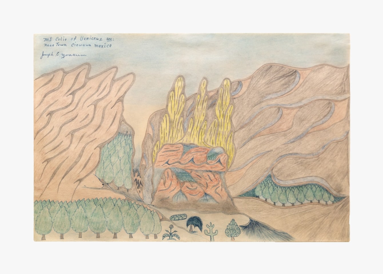 Joseph Elmer Yoakum Mt Colio of Vericruz sec: near Town Ciowawa Mexico, n.d.