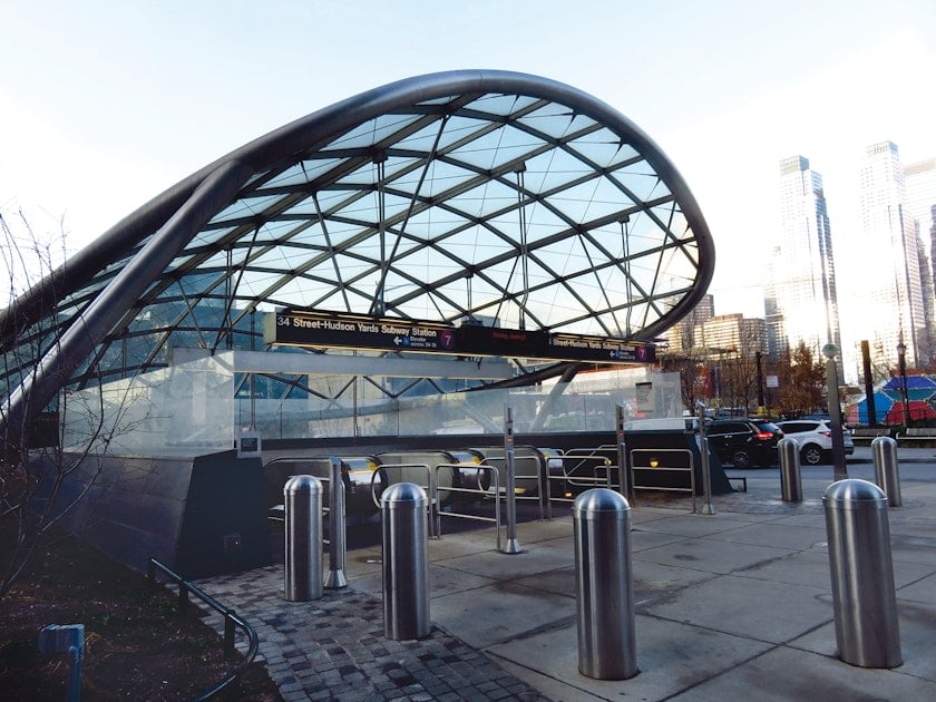 Bailey translated her mandalas into mosaics for&nbsp;Funktional Vibrations&nbsp;(2015) in New York City&rsquo;s 34th Street Hudson Yards transit station. Photos by Paulette Young.