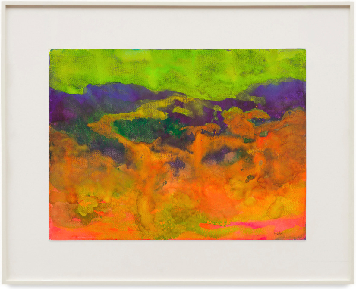 Work on paper by Richard Mayhew titled Time Space &ndash; No. 6 from 2003