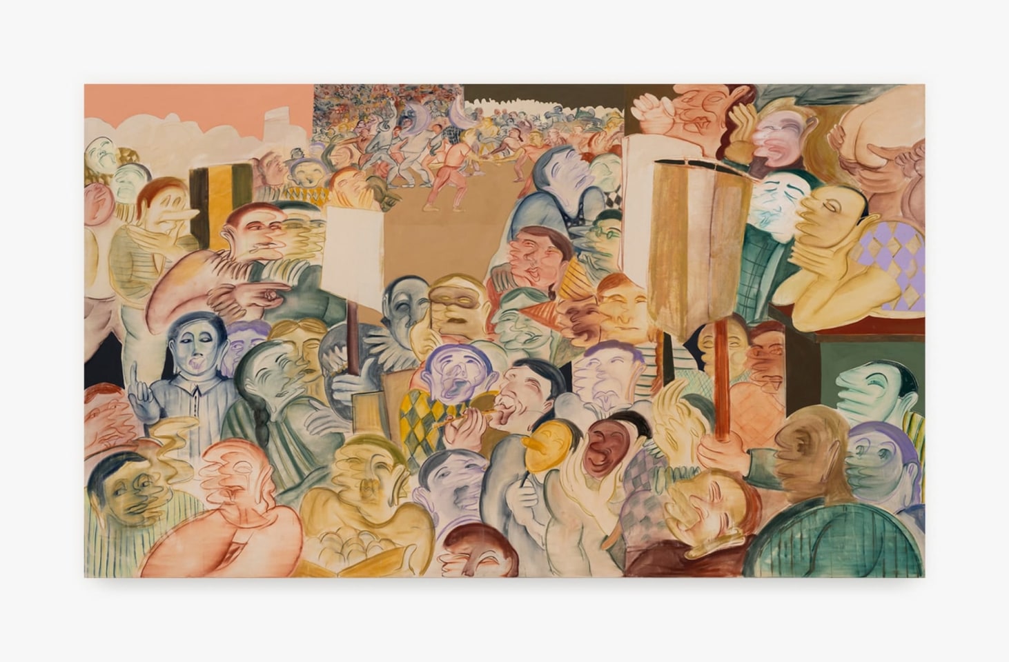 Anastasia Bay, La Foule Mascarade I, 2024. Courtesy of the artist and Venus Over Manhattan.