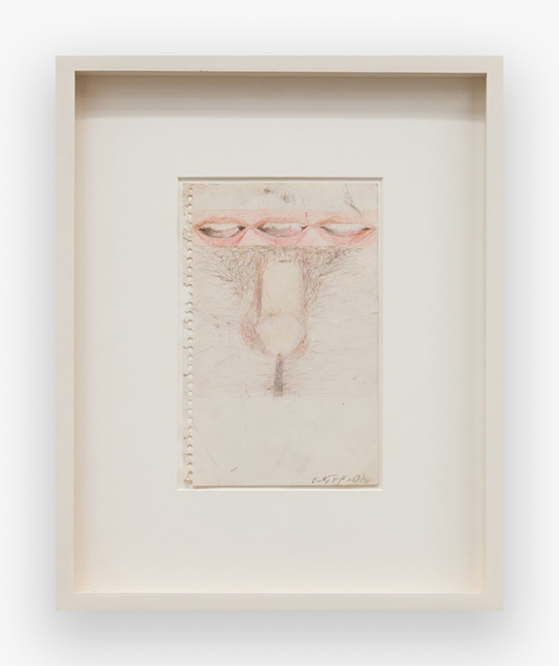 Betty Tompkins Mouth Mouth Mouth Dick, 1970