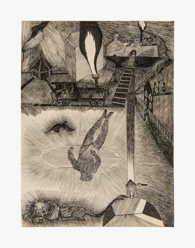 Untitled drawing by Joanna Beall Westermann from 1956