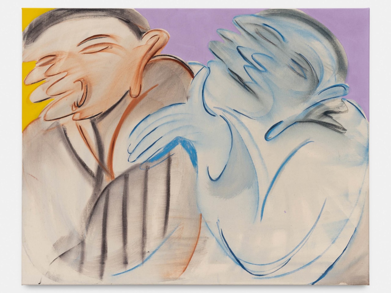 Anastasia Bay. The Stumbler&rsquo;s Parade (Head V), 2022 Pastel and acrylic on canvas. 31 1/2 x 39 1/4 in. 80 x 100 cm.&nbsp;, &nbsp;