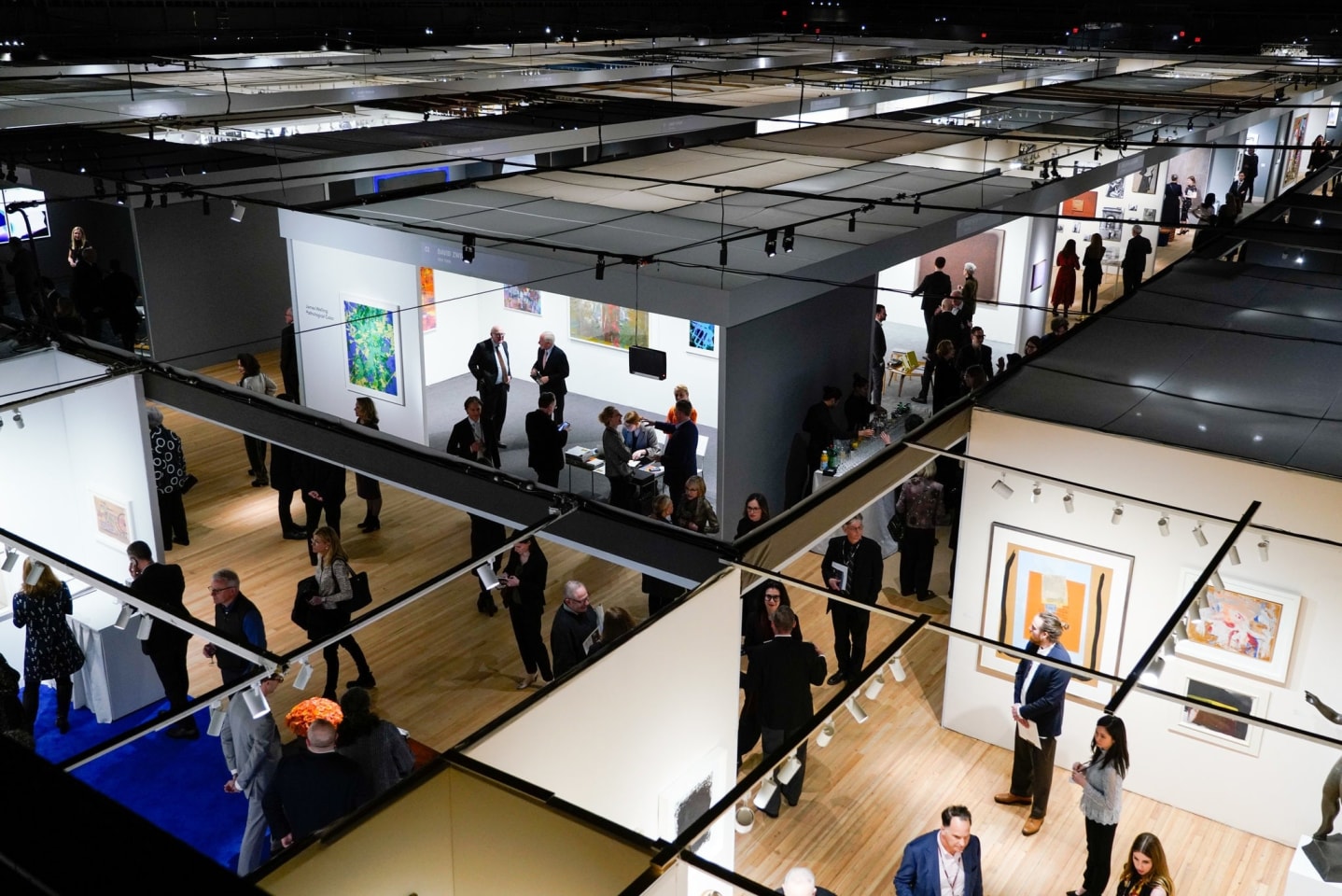 Visitors at the gala preview of the Art Show, the annual fair sponsored by the Art Dealers Association of America in the Park Avenue Armory.Credit. Rebecca Smeyne for The New York Times