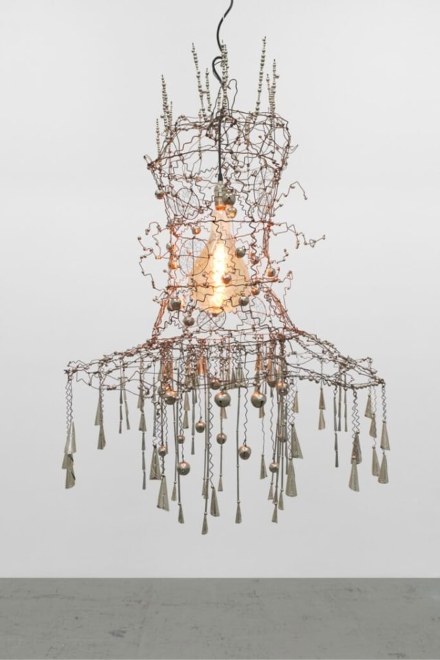 Brad Kahlhamer, Survival Chandelier KC, 2018, Mixed media, 46 x 36in (photo courtesy of the artist and Venus Over Manhattan, New York).