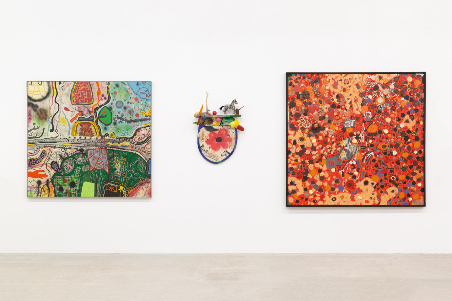 Installation view of &quot;Roy De Forest,&quot; Venus Over Manhattan, New York