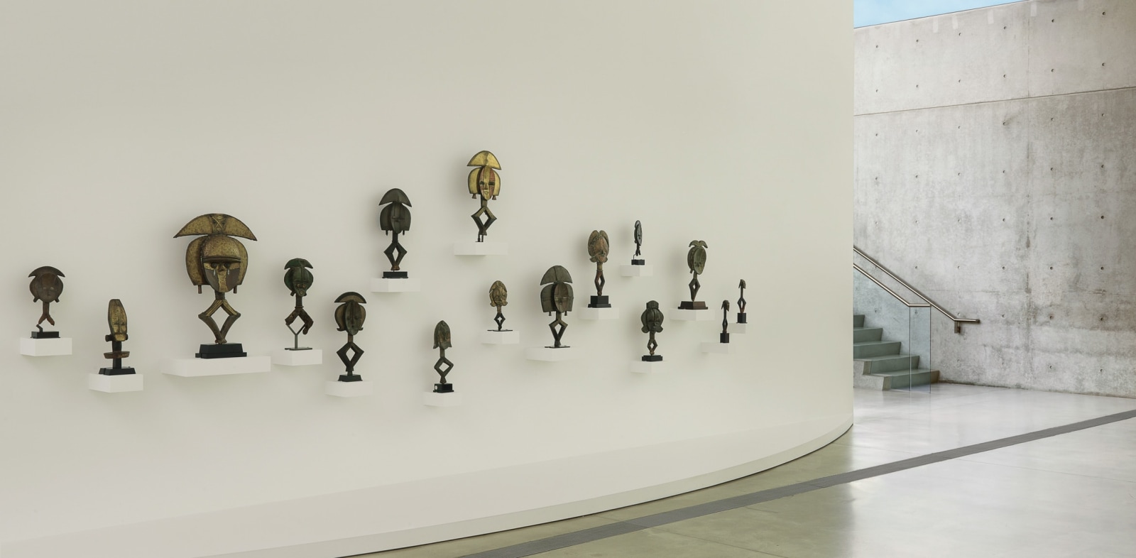 Installation image of &quot;Kota: Digital Excavations in African Art&quot; from 2016