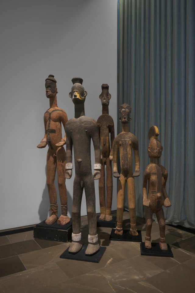 Installation view of the exhibition Urhobo + Abstraction, New York, 2025