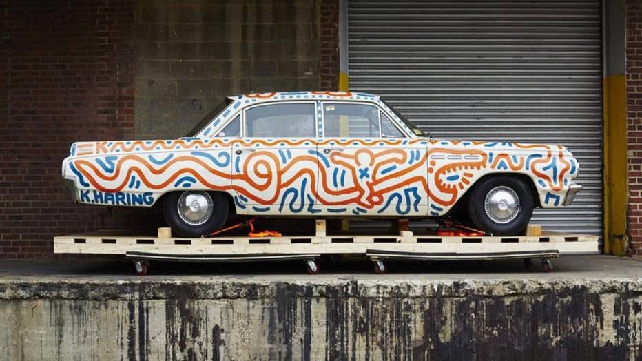 This Buick Special is in Haring&#039;s traditional style and is untitled.&nbsp;, 