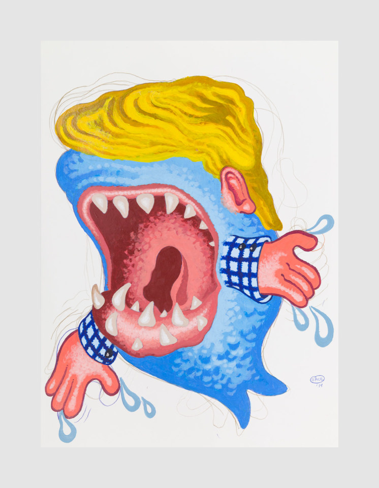 Peter Saul Cute Little Shark 2019