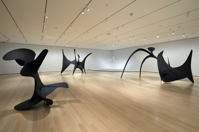 Alexander Calder: Modern from the Start. Installation image of exhibition at the Museum of Modern Art in 2021