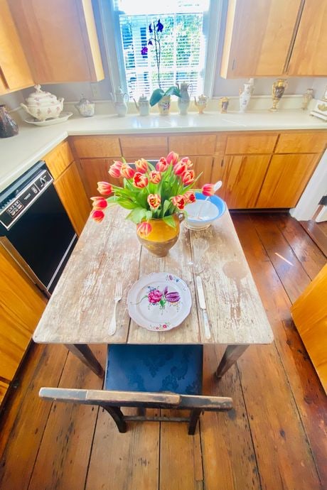 Interior of artist Andrew LaMar Hopkins' home in Savannah Georgia