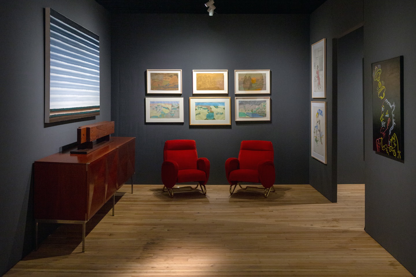 Installation view of &quot;Remembering Phyllis Kind,&quot; The Art Show at the Park Avenue Armory, 2020