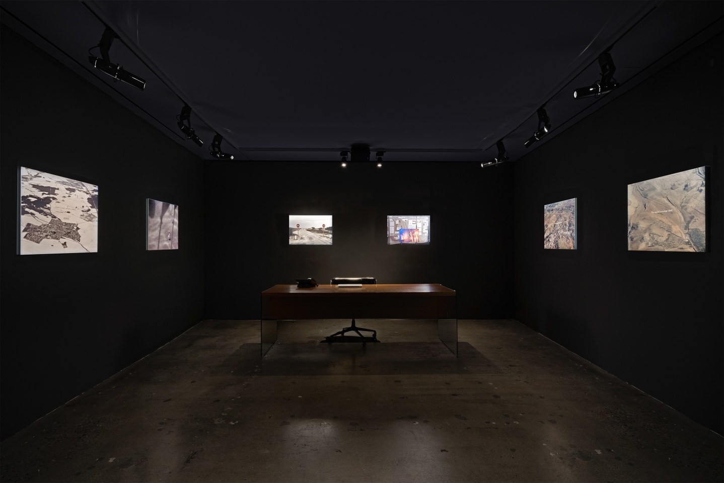 Installation view of Michel Houellebecq: French Bashing, New York, Venus Over Manhattan, 2017