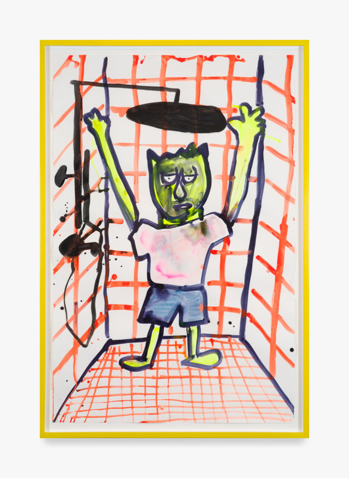 Work on paper titled Untitled by Katherine Bernhardt from 2022