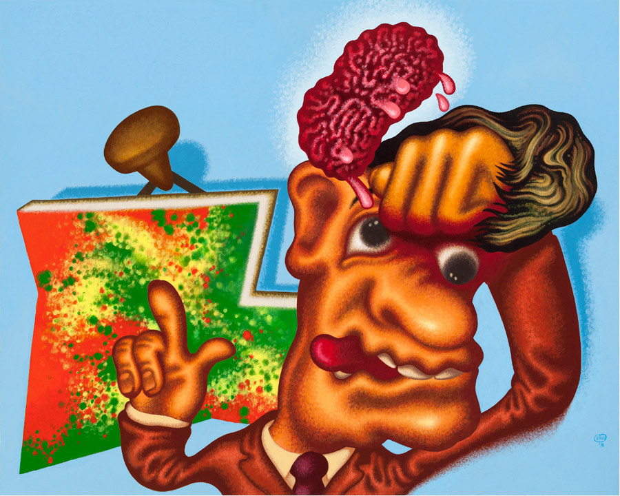 Peter Saul, Art Appreciation Painting, New Museum