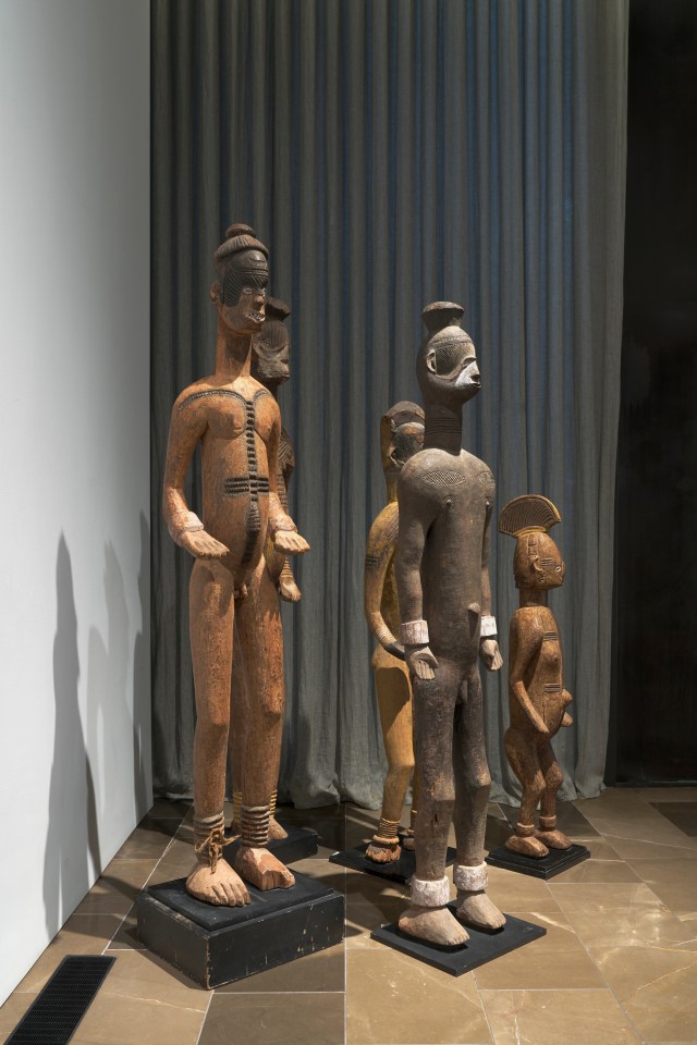 Installation view of the exhibition Urhobo + Abstraction, New York, 2025