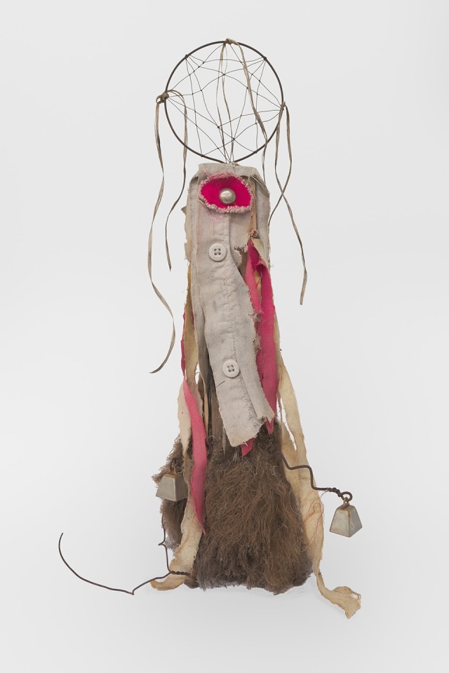 Brad Kahlhamer, Buffalo Skirt, 1996. Mixed media; 17 x 9 x 5 in (43.2 x 22.9 x 12.7 cm).