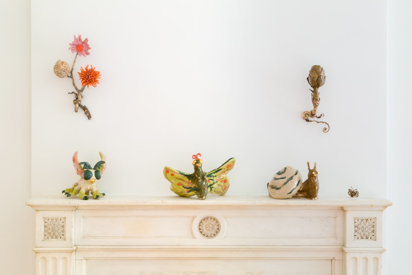 Installation view of &quot;Katie Stout: Verdant Formations,&quot; New York, 2021.