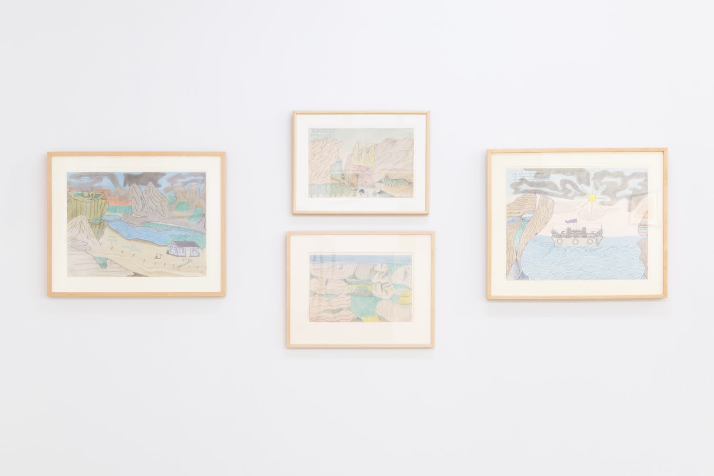 Installation view of Joseph Elmer Yoakum, Venus Over Manhattan, New York, 2019