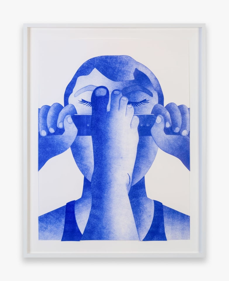 Work on paper by Anthony Iacono, titled Foot, from 2017