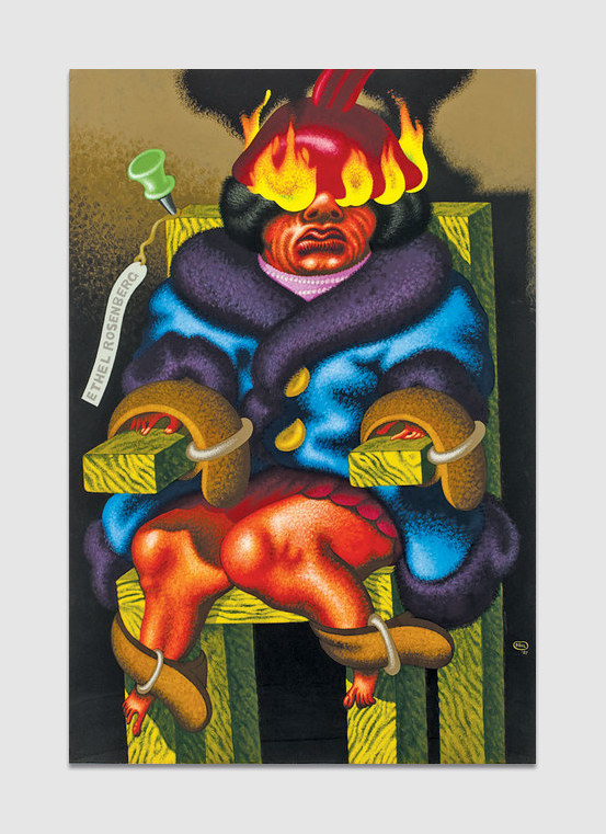 Peter Saul Ethel Rosenberg in Electric Chair 1987