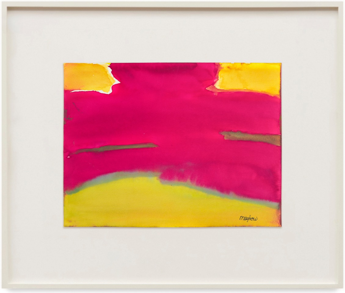 Untitled watercolor on paper by Richard Mayhew