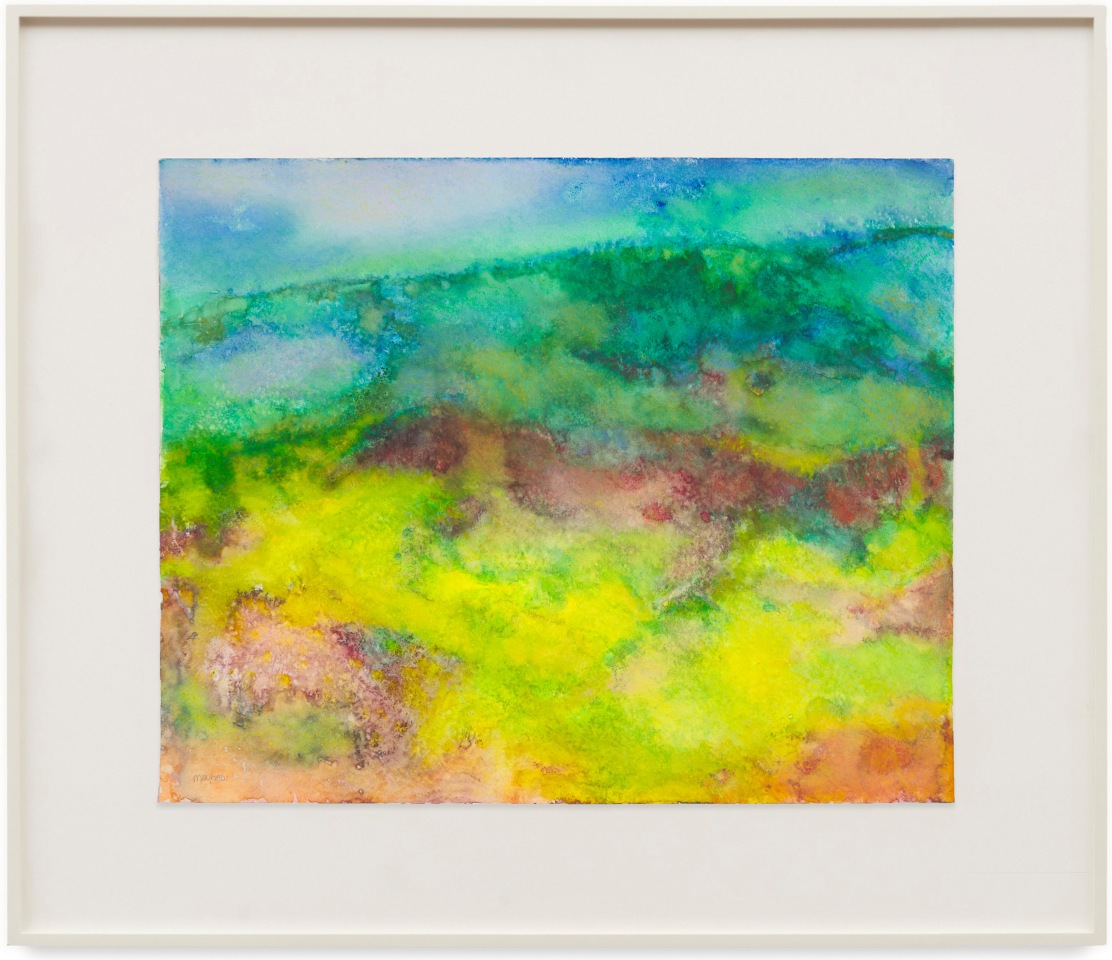 Watercolor on paper by Richard Mayhew titled S.E.S.S.