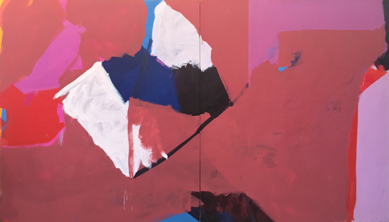 Michael Boyd, 813 Broadway, 1965, 2 panels, acrylic on canvas, 70h x 120w iN