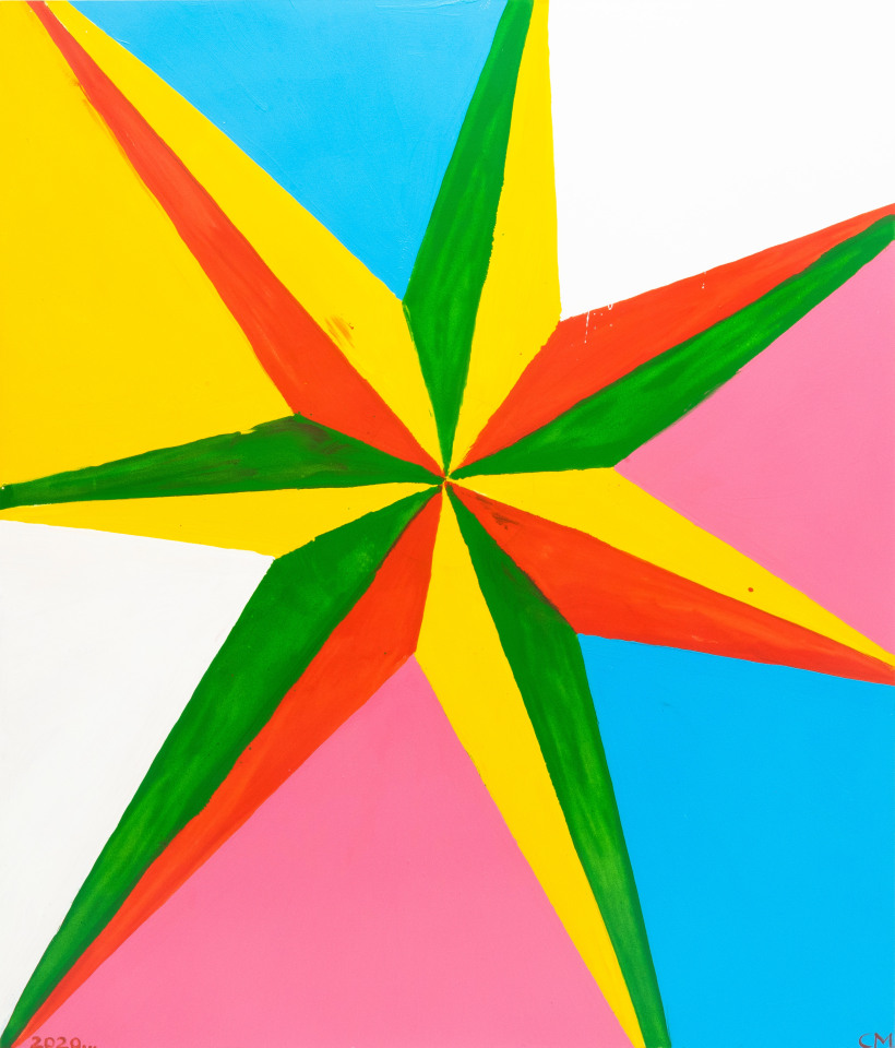 Chris Martin, Seven Pointed Star for LA, 2020