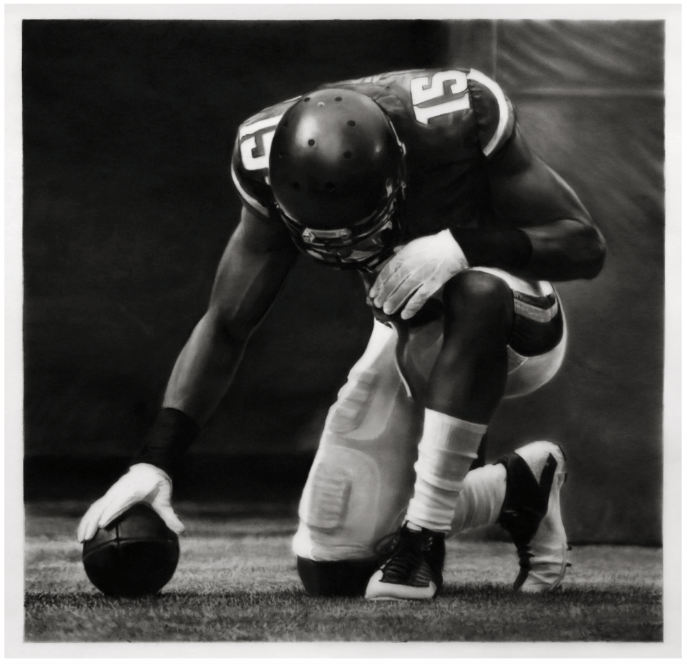 Robert Longo Study of Footballer, 2018
