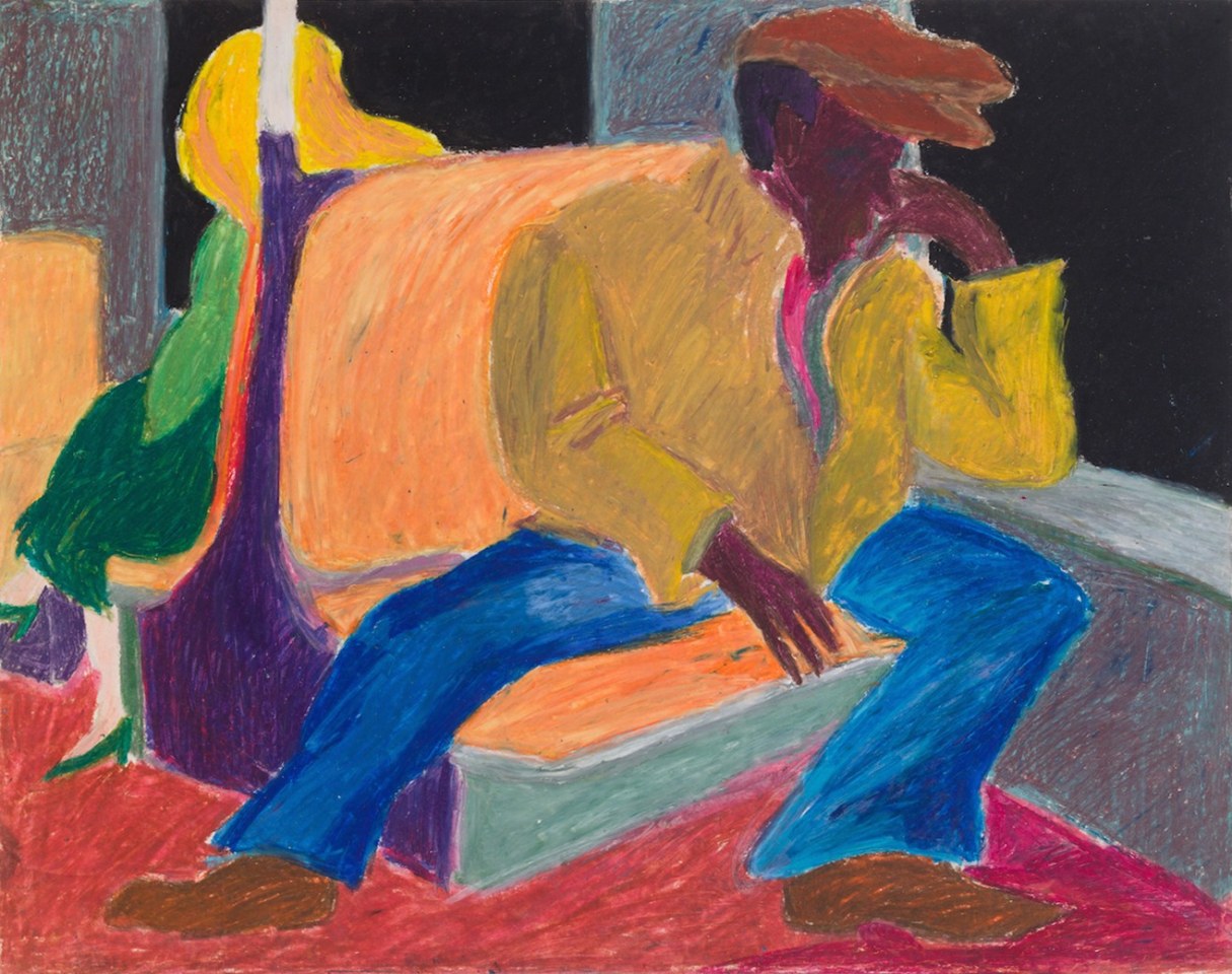 Mimi Gross, Subway Sleeper, 1962&ndash;63